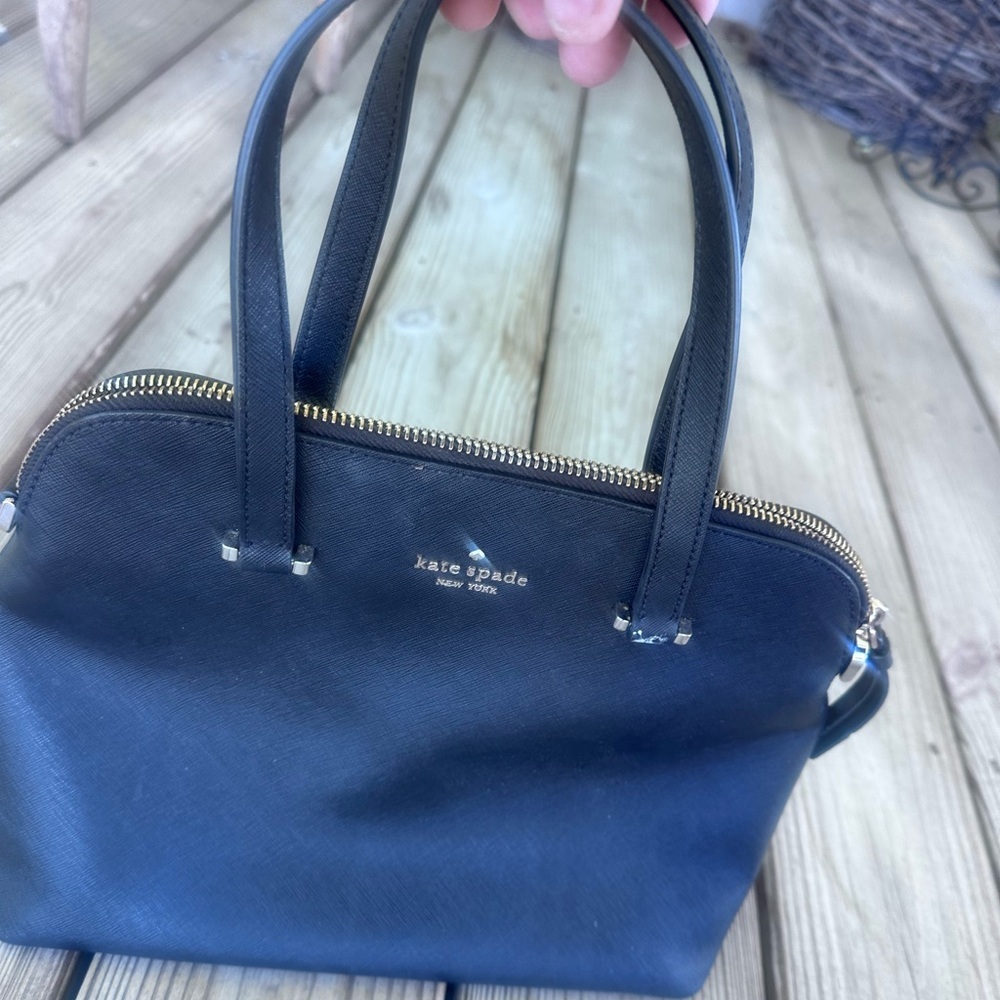 Kate Spade NY Patterson Dr black full zip satchel - Picture 10 of 14
